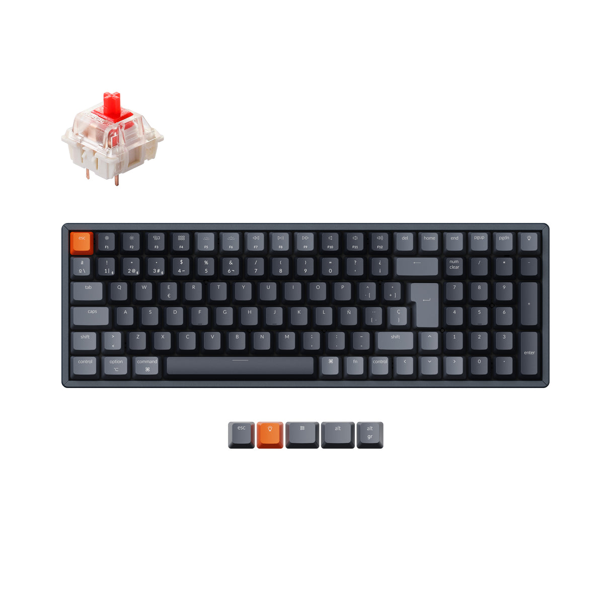 Keychron K4 Wireless Mechanical Keyboard(Spanish ISO - ES Layout) - Version 2