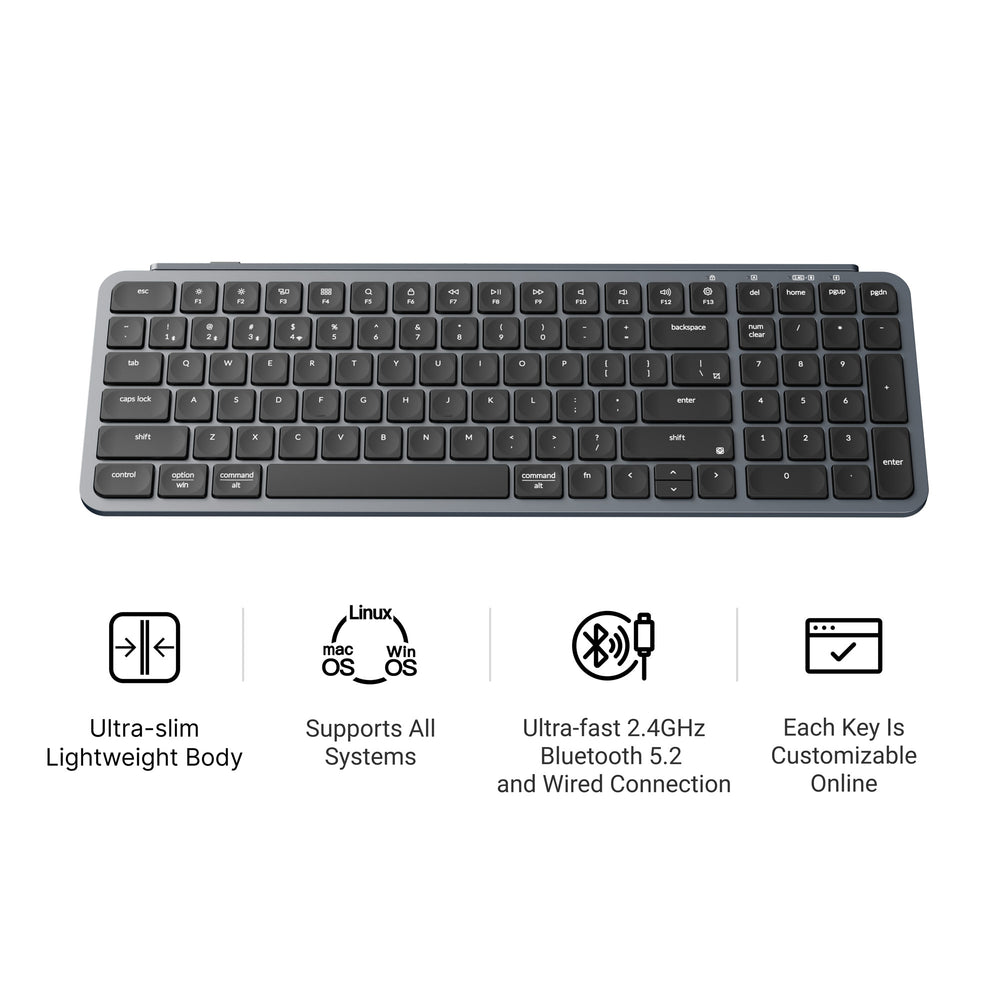 Teclado inalámbrico ultra delgado Keychron B2 Pro (disposición ISO)