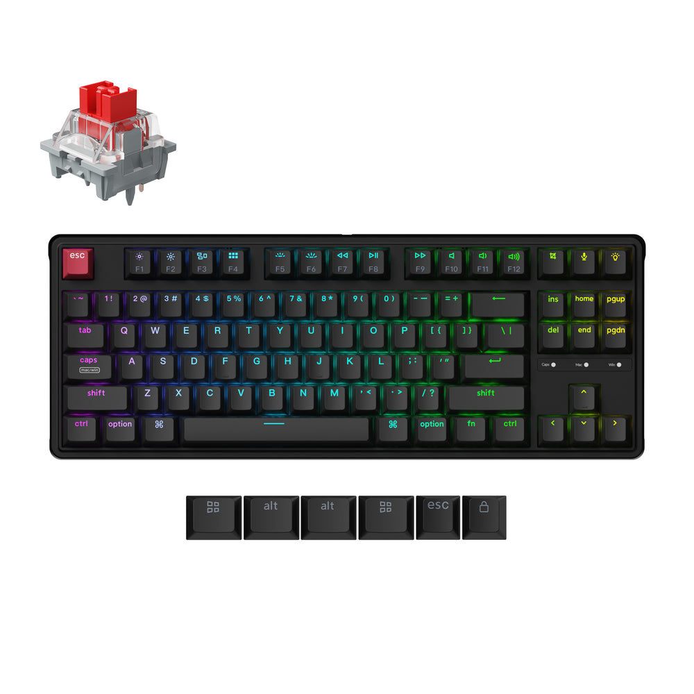 Teclado Mecánico Personalizado por Cable Keychron C3 Pro 8K QMK (Distribución ANSI de EE. UU.)