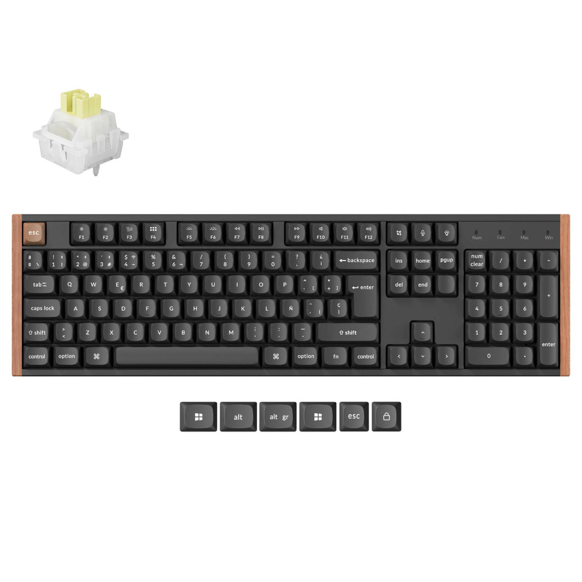 Teclado Personalizado Inalámbrico con interruptores Magnéticos Keychron K10 HE - Colección de Distribución ISO