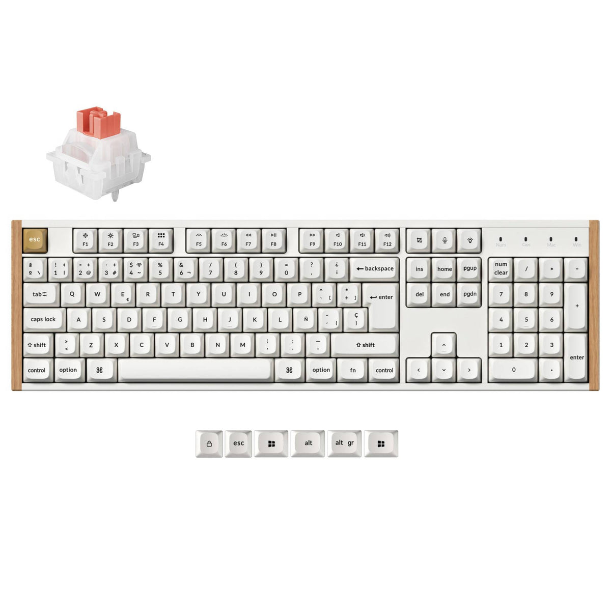 Teclado Personalizado Inalámbrico con interruptores Magnéticos Keychron K10 HE - Colección de Distribución ISO