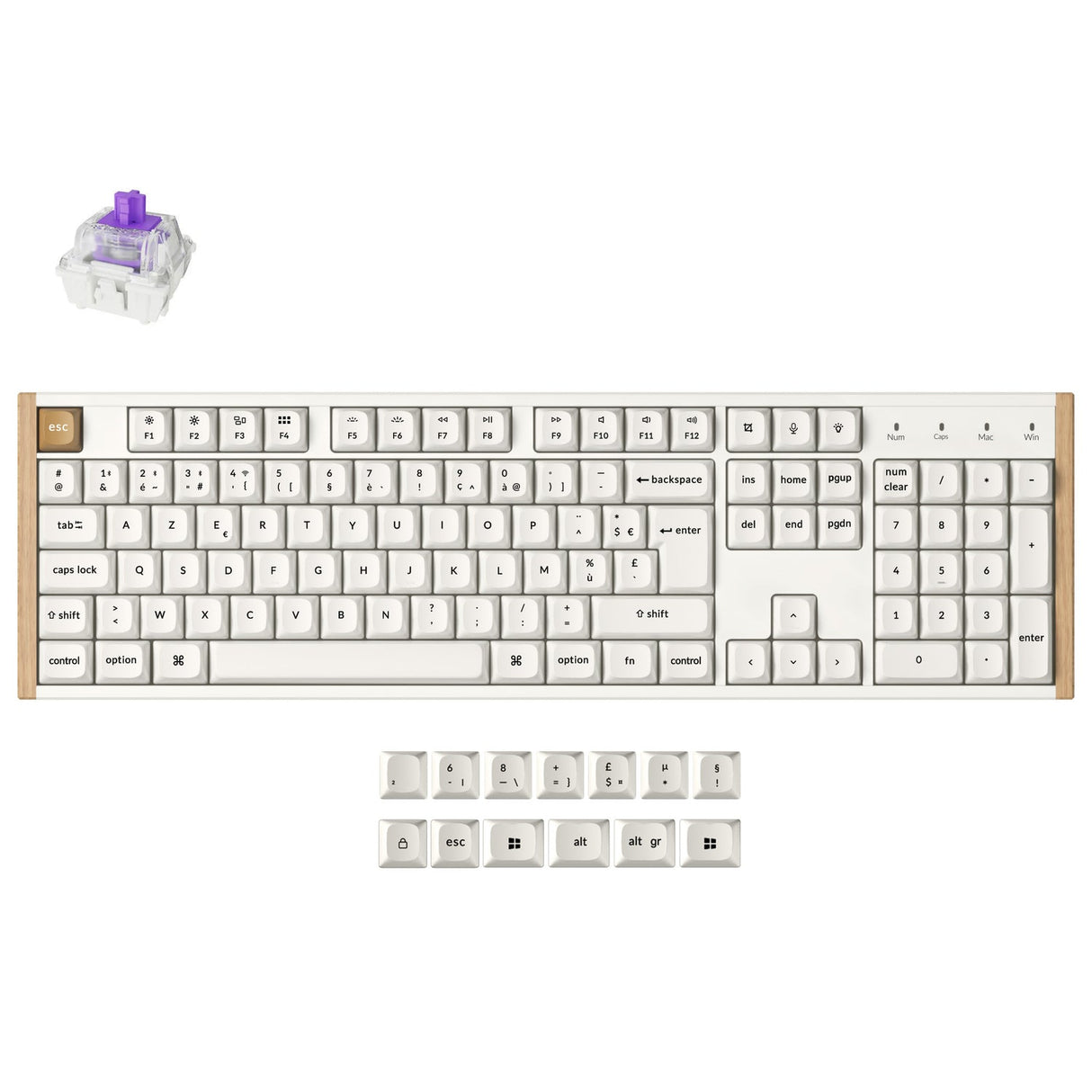 Teclado personalizado Keychron K10 HE inalámbrico con Switch magnético colección con distribución ISO