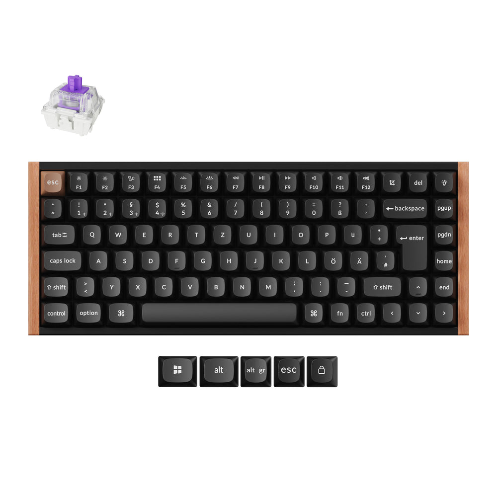 Colección de Teclados Personalizados Keychron K2 HE Inalámbricos con Interruptores Magnéticos - Diseño ISO