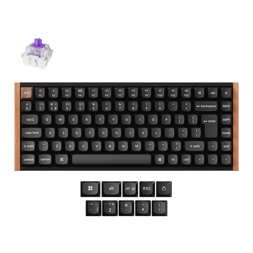 Colección de Teclados Personalizados Keychron K2 HE Inalámbricos con Interruptores Magnéticos - Diseño ISO