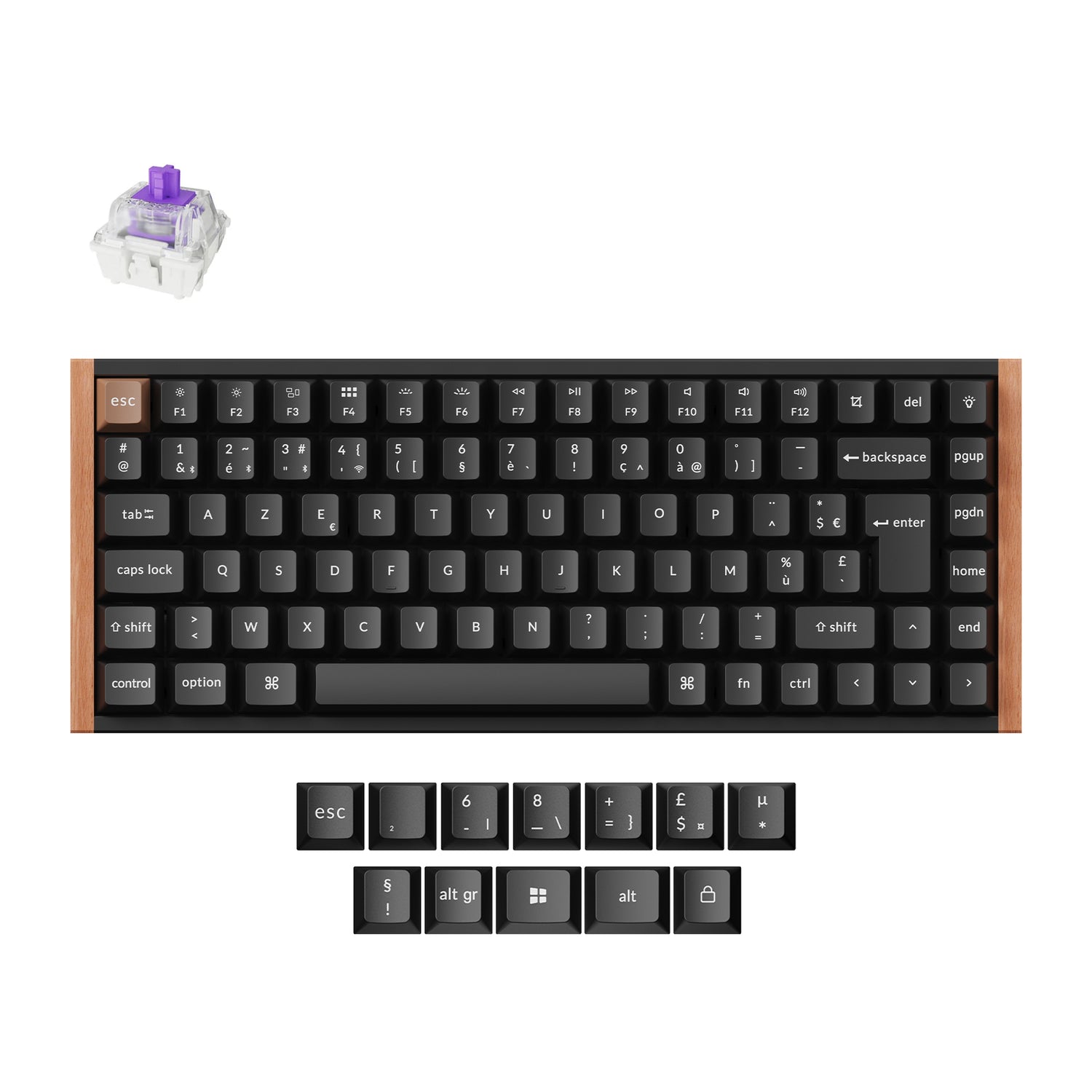 Colección de Teclados Personalizados Keychron K2 HE Inalámbricos con Interruptores Magnéticos - Diseño ISO