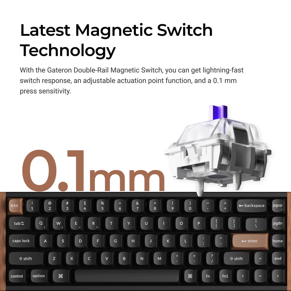 Teclado inalámbrico magnético Switch Keychron K6 HE (disposición US ANSI)