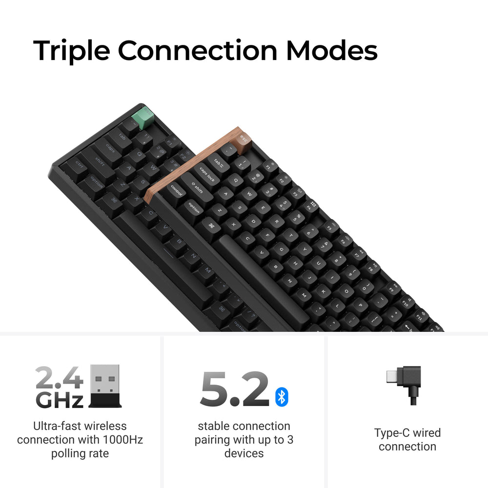 Teclado personalizado Keychron K8 HE inalámbrico con Switch magnético (disposición US ANSI)