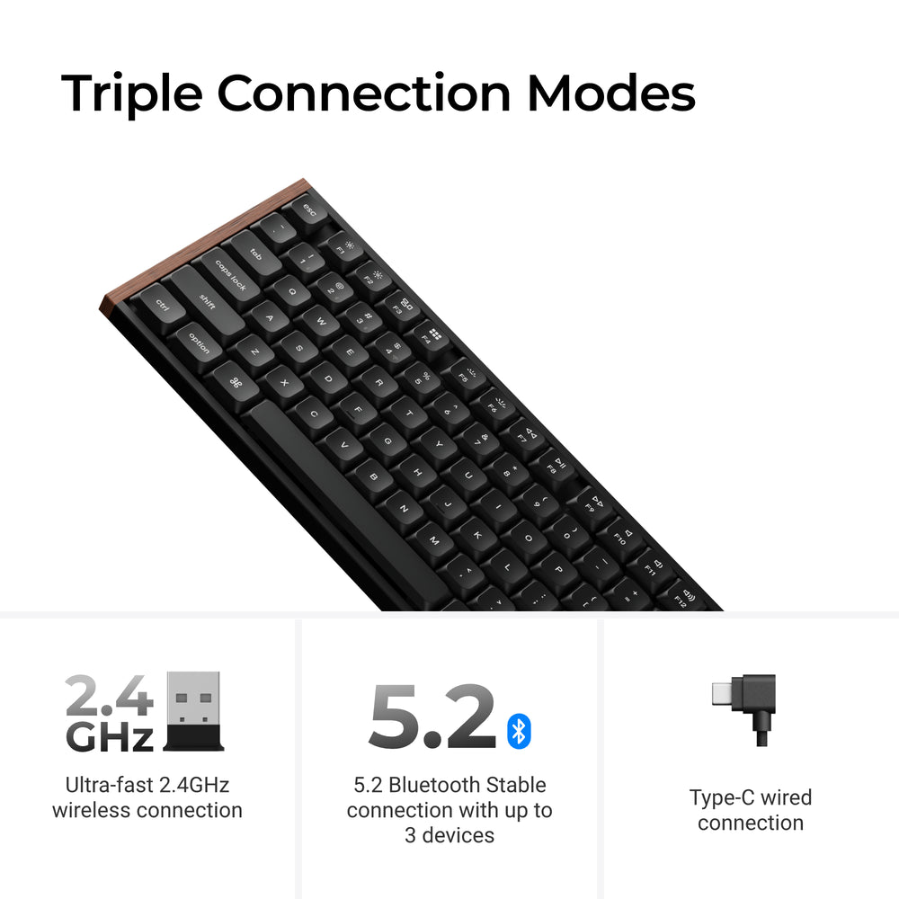 Teclado Mecánico Personalizado Inalámbrico Keychron K1 Ultra 8K (Layout ANSI US)