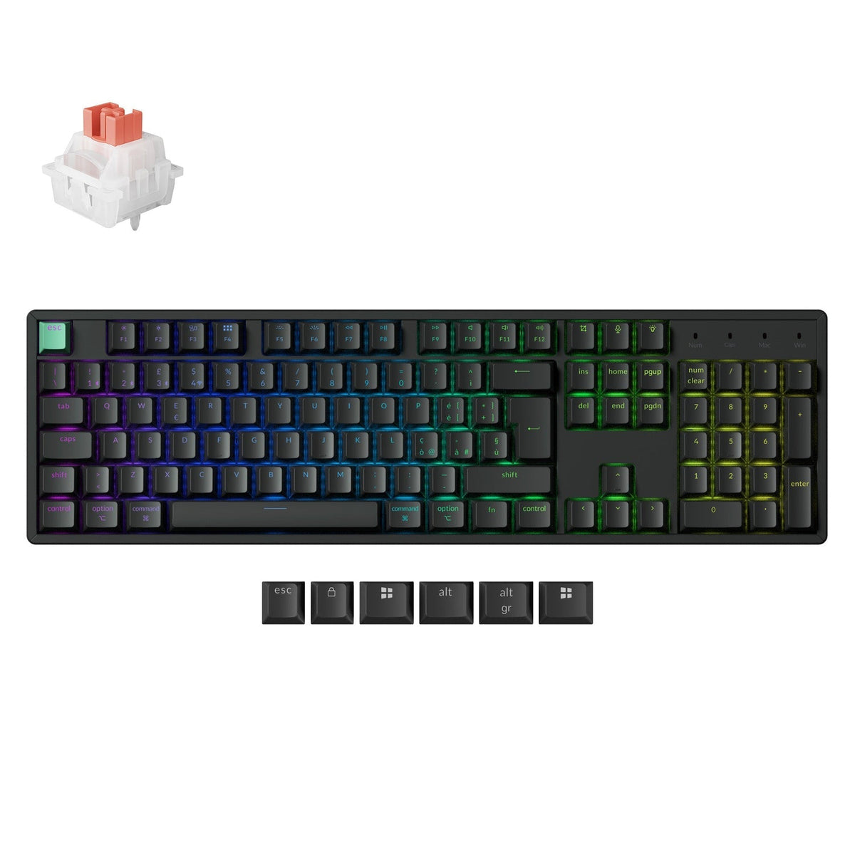 Teclado Personalizado Inalámbrico con interruptores Magnéticos Keychron K10 HE - Colección de Distribución ISO