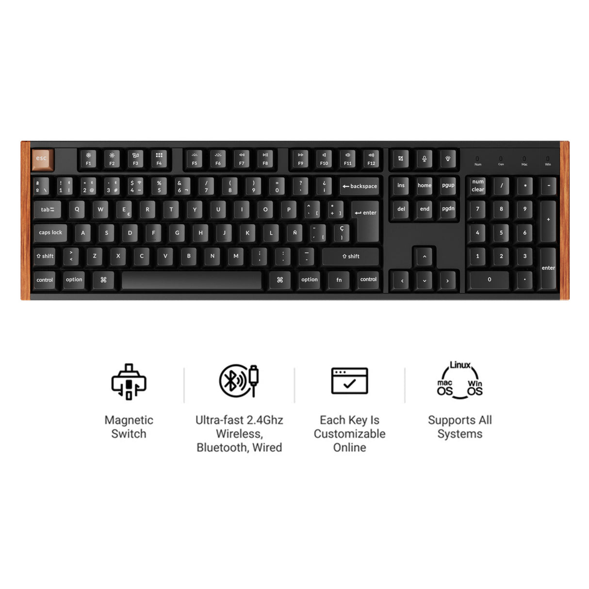 Keychron K10 HE Wireless Magnetic Switch Custom Keyboard ISO Layout Collection