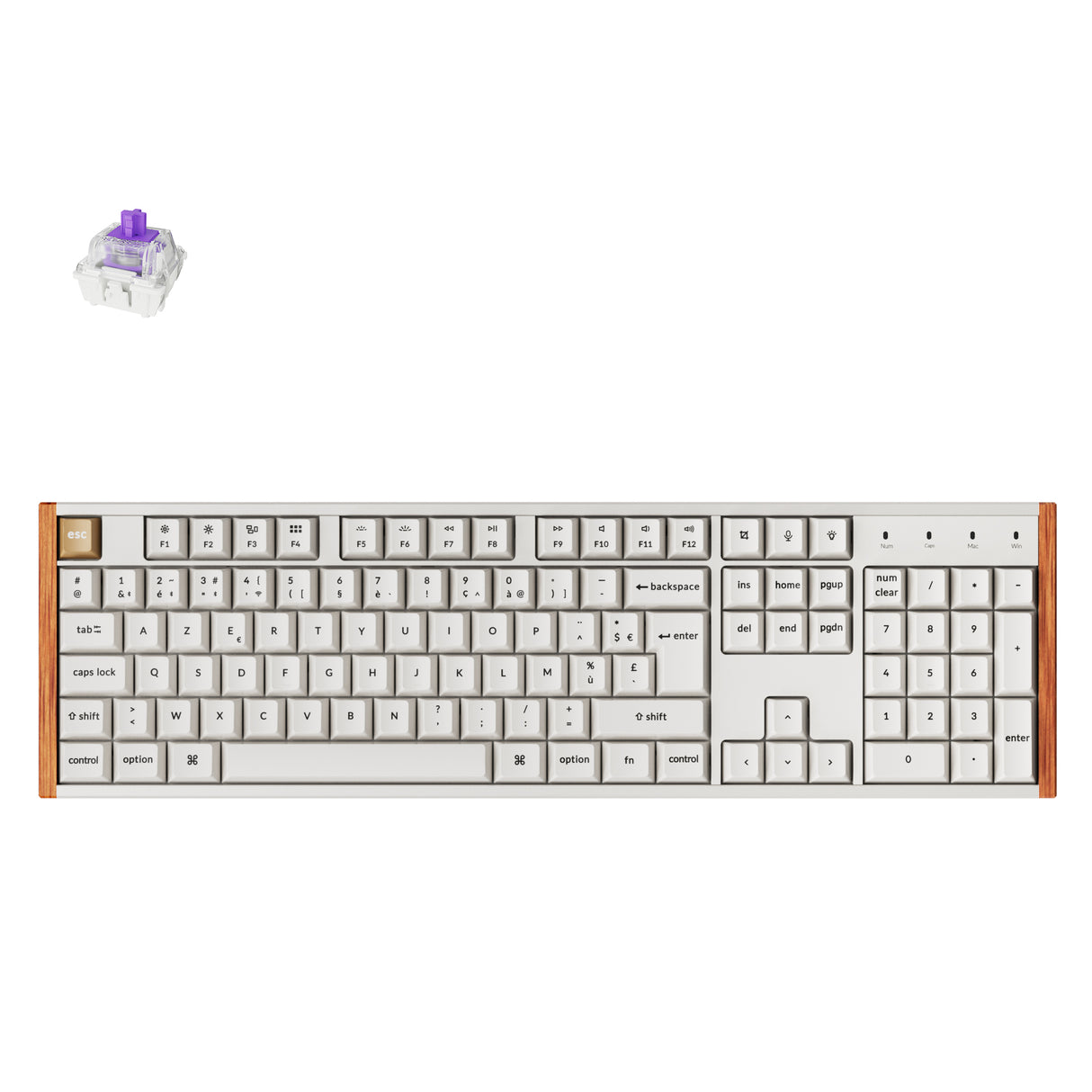 Teclado personalizado Keychron K10 HE inalámbrico con Switch magnético colección con distribución ISO