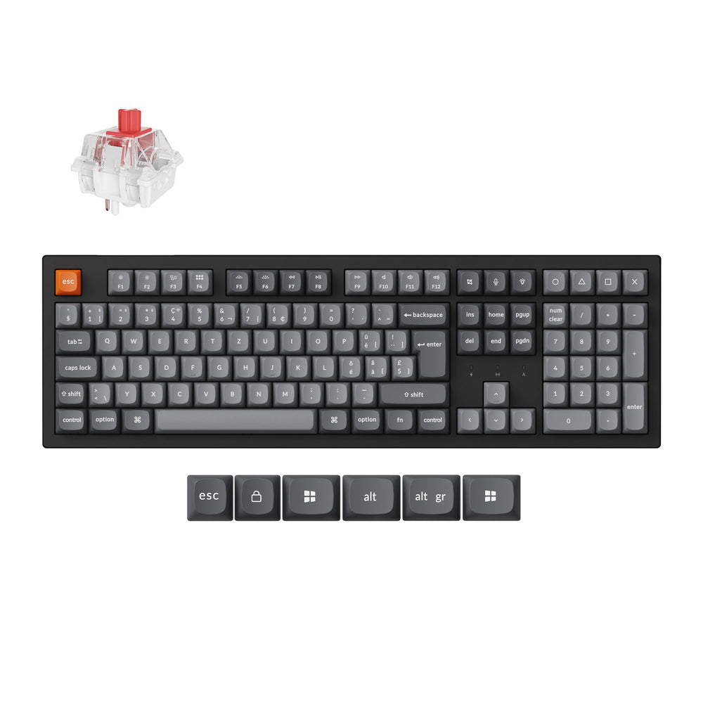 Keychron K10 Max QMK Wireless Mechanical Keyboard ISO Layout Collection