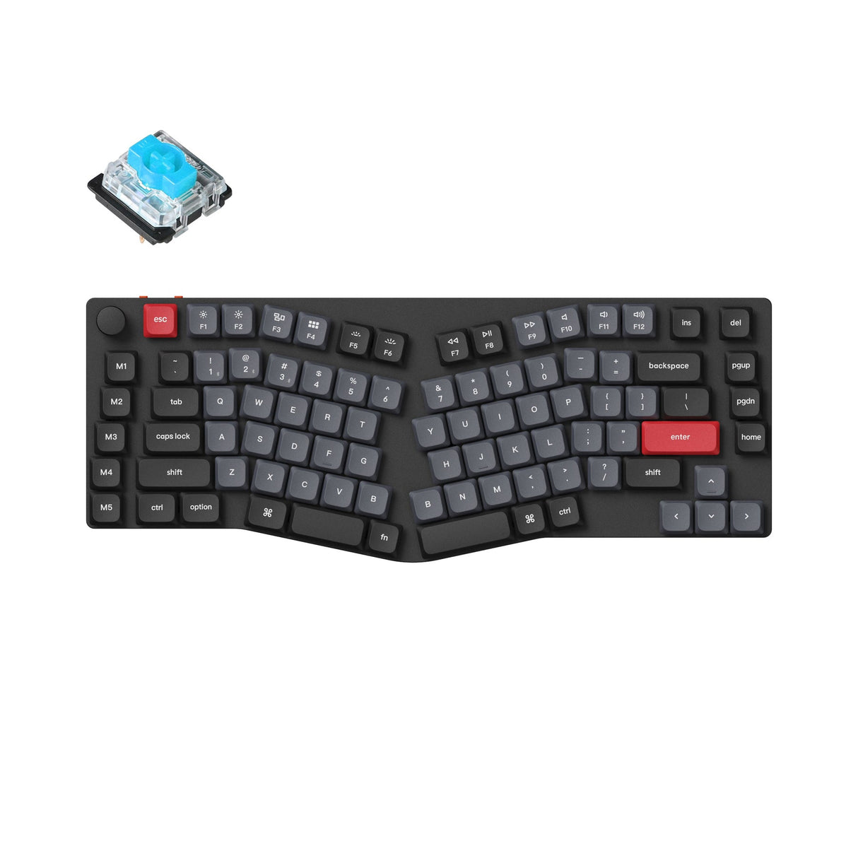 Teclado Mecánico Personalizado Inalámbrico Keychron K15 Pro (Distribución Alice) QMK/VIA (Teclado US ANSI)