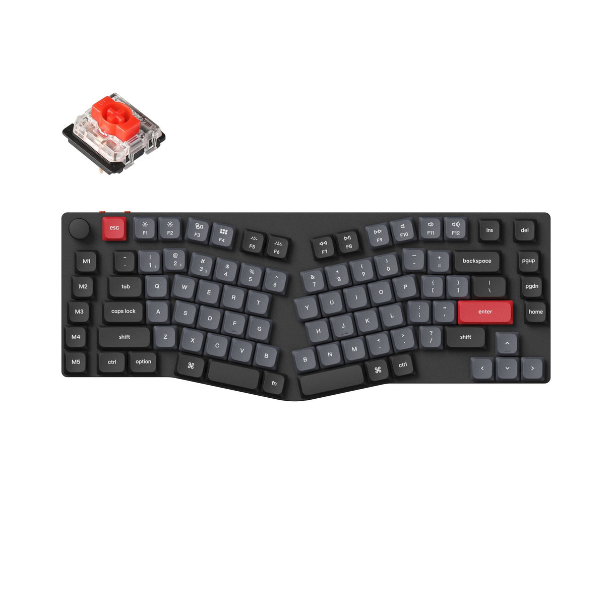 Teclado Mecánico Personalizado Inalámbrico Keychron K15 Pro (Distribución Alice) QMK/VIA (Teclado US ANSI)