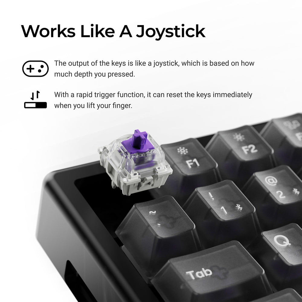 Keychron K2 HE Wireless Magnetic Switch Custom Keyboard - Resin Edition(US ANSI Layout)