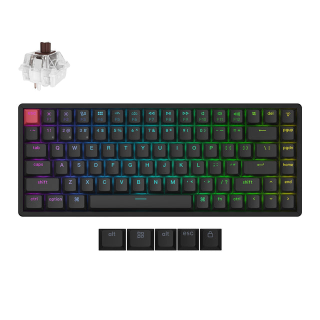 Teclado Mecánico Inalámbrico Keychron K2 QMK (Versión 3) (Distribución ANSI de EE. UU.)