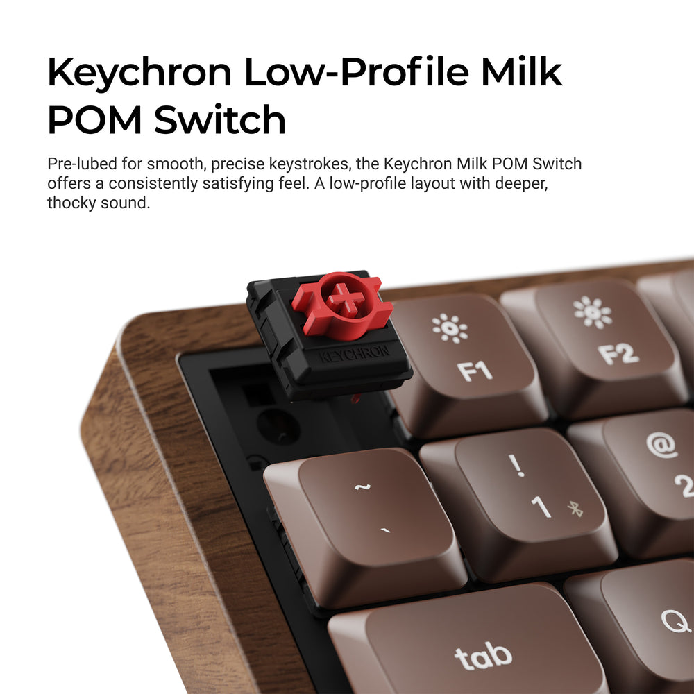 Keychron K3 Max QMK Wireless Custom Mechanical Keyboard - All-Wood Special Edition(US ANSI Keyboard)