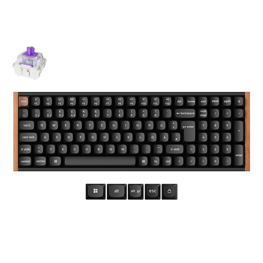 Teclado personalizado Keychron K4 HE inalámbrico con interruptor magnético colección con distribución ISO