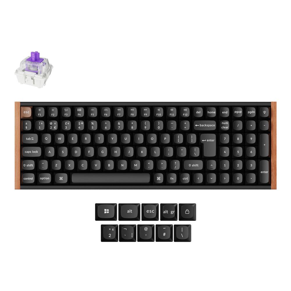 Teclado personalizado Keychron K4 HE inalámbrico con interruptor magnético colección con distribución ISO