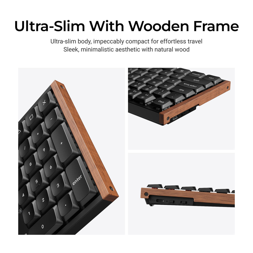 Teclado Mecánico Personalizado Inalámbrico Keychron K5 Ultra 8K con Distribución ANSI US