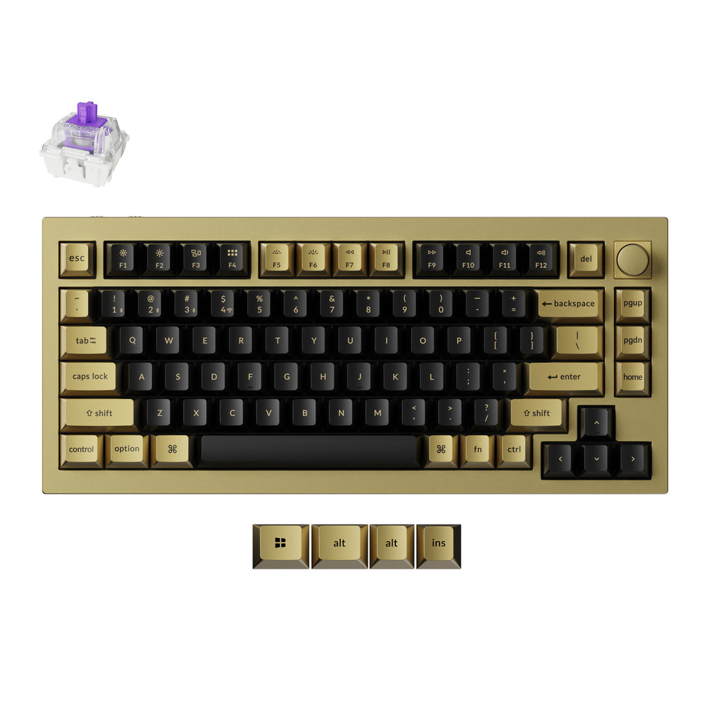 Teclado Personalizado Inalámbrico Keychron Q1 HE QMK - Edición Cobre (Distribución EE. UU.)