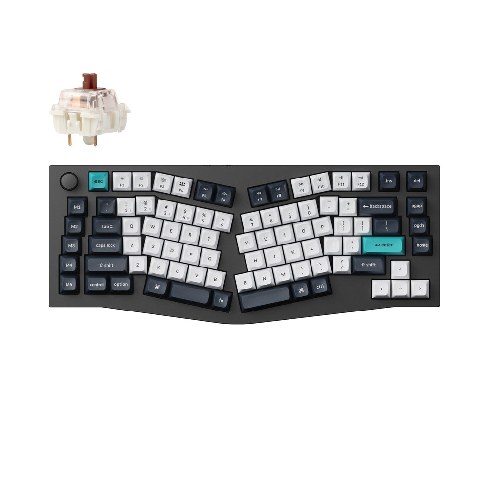 Keychron Q10 Max (Diseño Alice) QMK/VIA Teclado Mecánico Personalizado Inalámbrico (Diseño US ANSI)