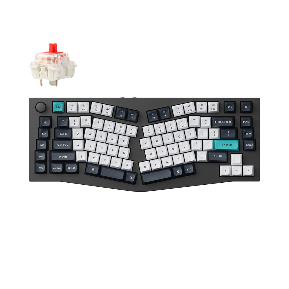 Keychron Q10 Max (Diseño Alice) QMK/VIA Teclado Mecánico Personalizado Inalámbrico (Diseño US ANSI)