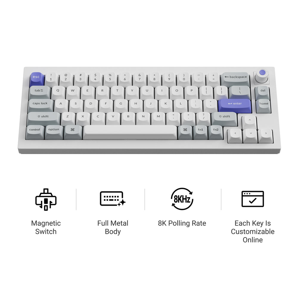 Keychron Q2 HE 8K Wired Magnetic Switch Keyboard(US ANSI layout)