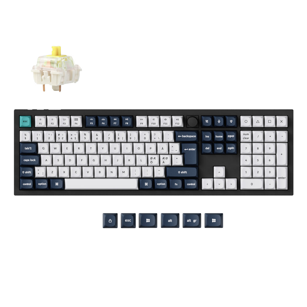 Colección de diseño ISO de teclado mecánico personalizado inalámbrico Keychron Q6 Max QMK/VIA
