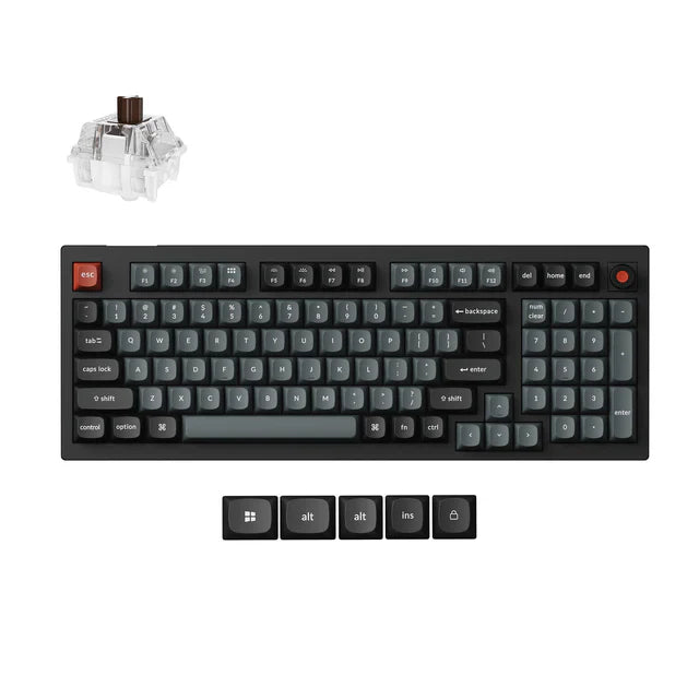 Teclado Mecánico Personalizado Keychron V5 8K QMK con Cable (Distribución ANSI de EE. UU.)