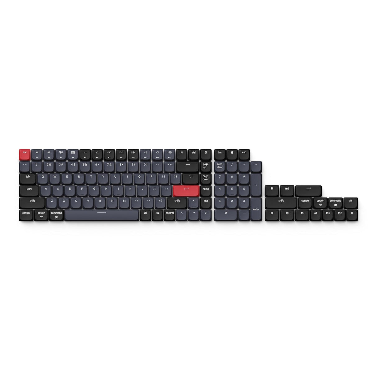 Juego completo de teclas LSA de ABS de perfil bajo