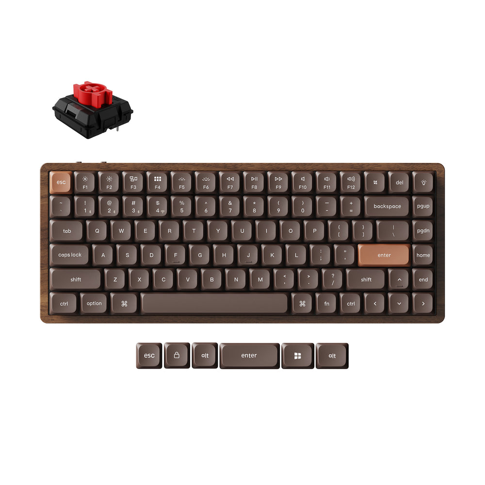 Keychron K3 Max QMK Wireless Custom Mechanical Keyboard - All-Wood Special Edition(US ANSI Keyboard)