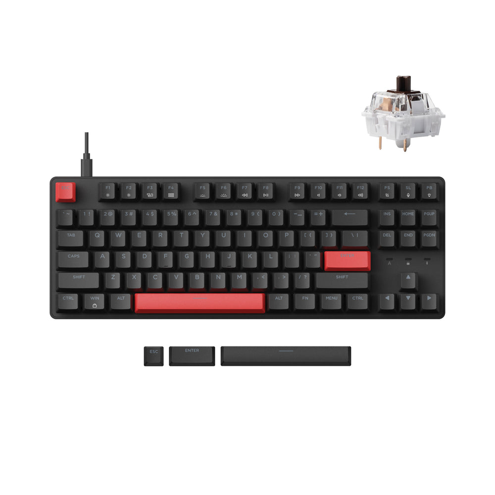 Teclado mecánico con cable Lemokey X1 QMK/VIA (Distribución ANSI de EE. UU.)