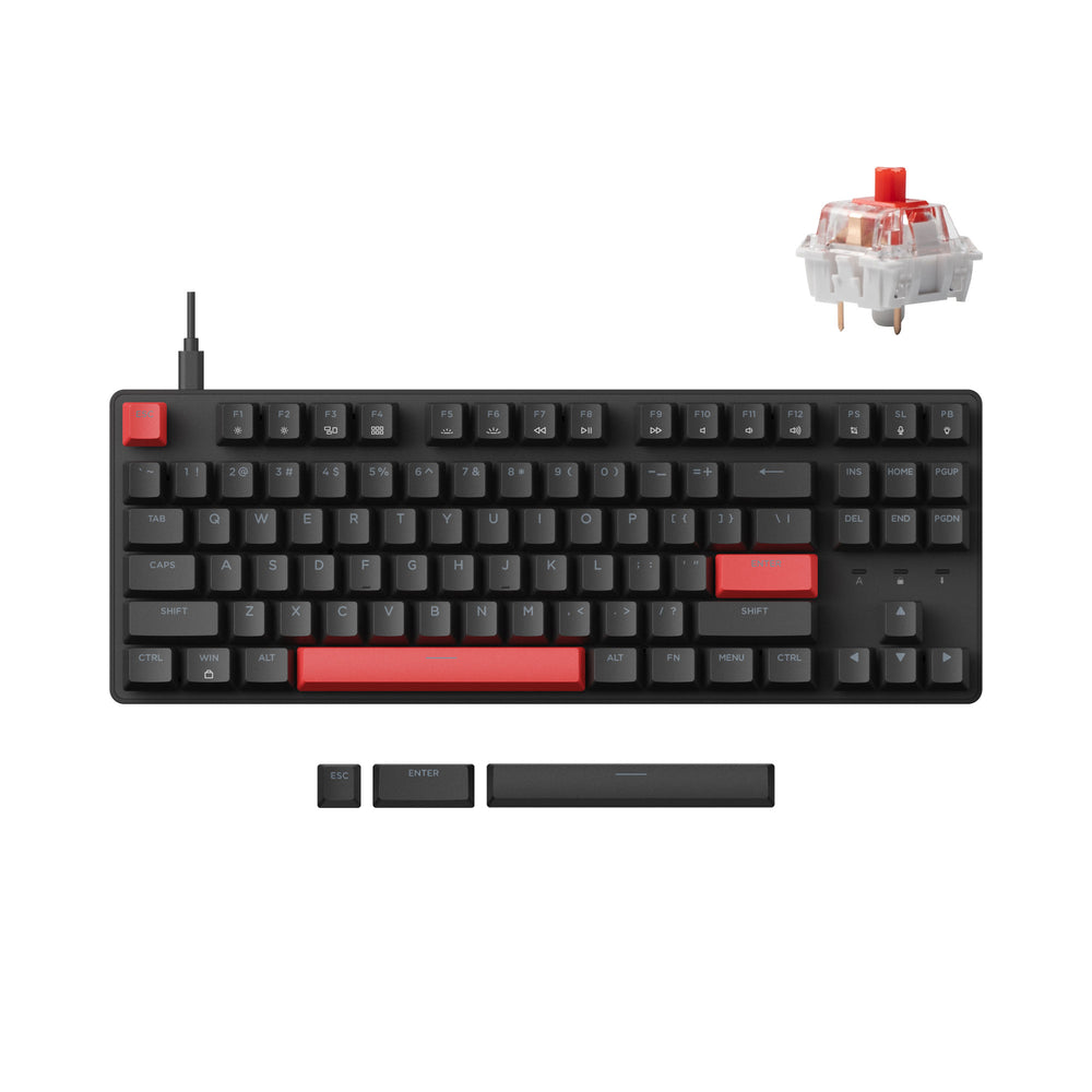 Teclado mecánico con cable Lemokey X1 QMK/VIA (Distribución ANSI de EE. UU.)