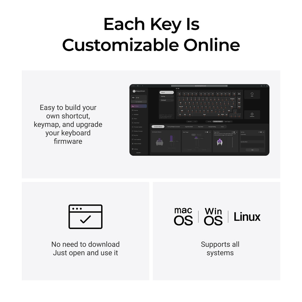 Keychron Q1 HE QMK Wireless Custom Keyboard - Copper Edition (US Layout)