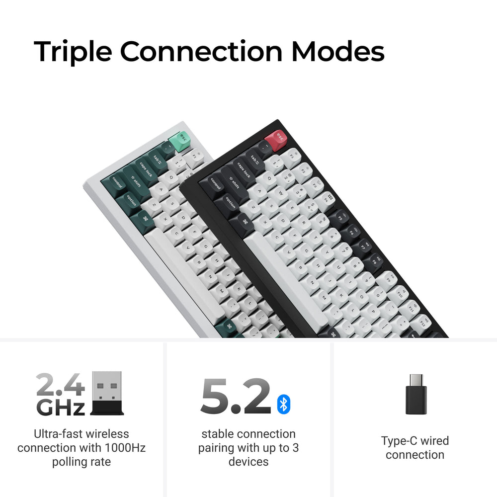 Teclado personalizado inalámbrico Keychron Q1 HE QMK (Distribución US)