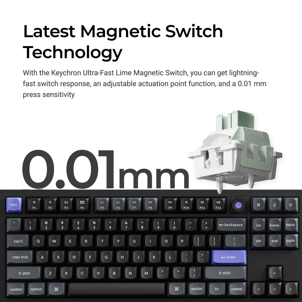 Keychron Q3 HE 8K Magnetic Switch Keyboard (US ANSI Layout)