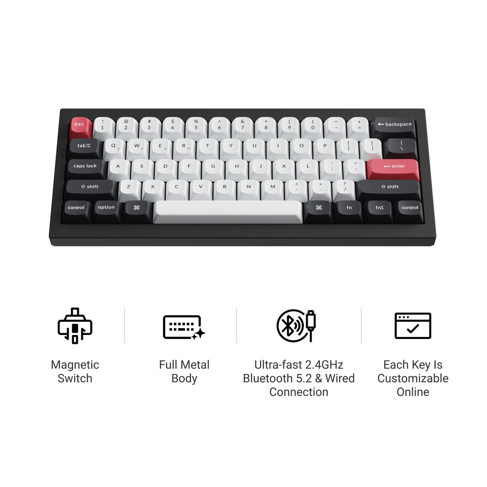 Teclado personalizado inalámbrico Keychron Q4 HE QMK (Distribución US ANSI)