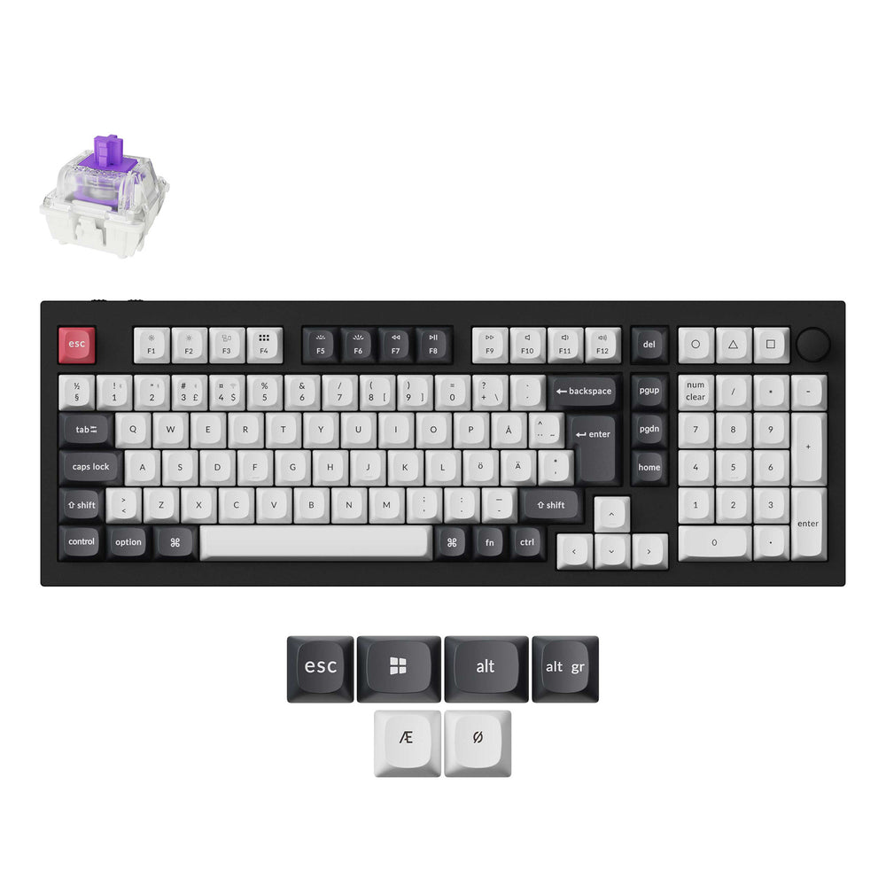 Keychron Q5 HE QMK Teclado Personalizado Inalámbrico Colección de Distribución ISO
