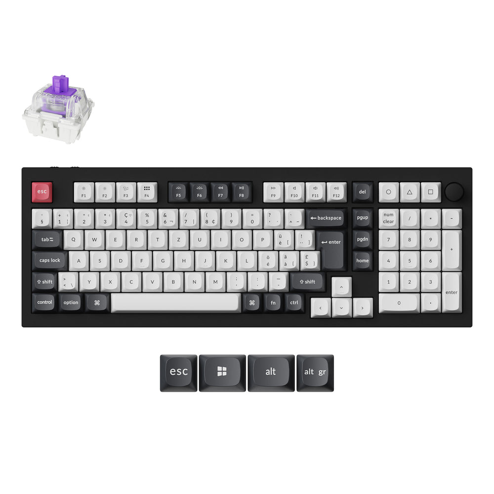 Keychron Q5 HE QMK Teclado Personalizado Inalámbrico Colección de Distribución ISO