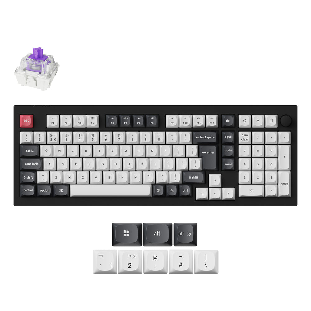 Keychron Q5 HE QMK Teclado Personalizado Inalámbrico Colección de Distribución ISO