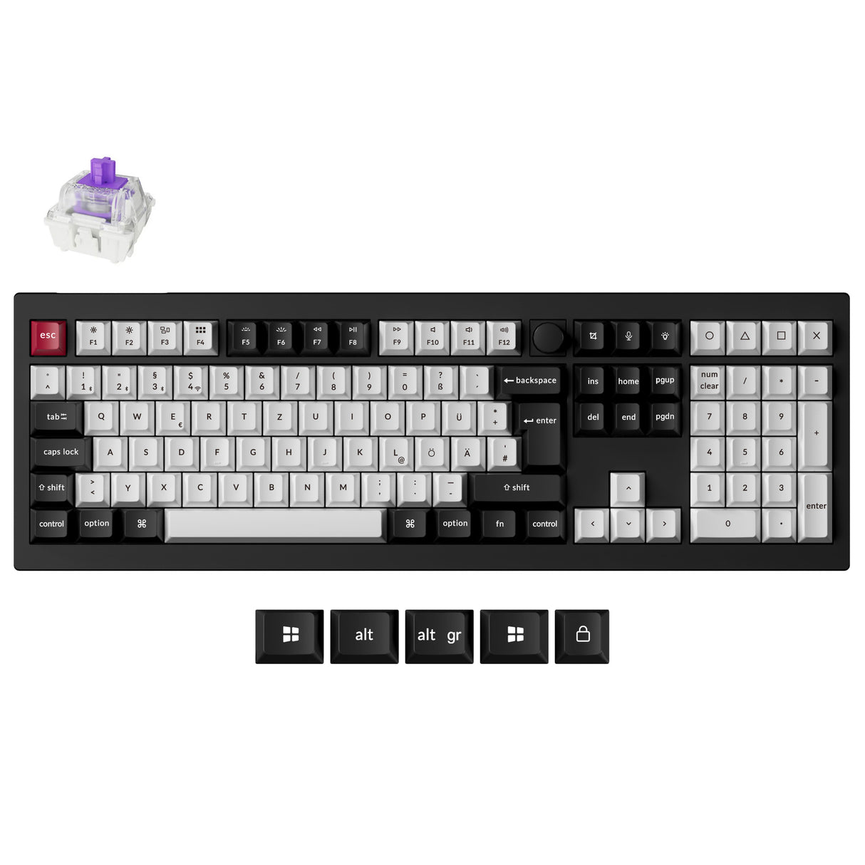 Keychron Q6 HE QMK Teclado Personalizado Inalámbrico Colección de Distribución ISO