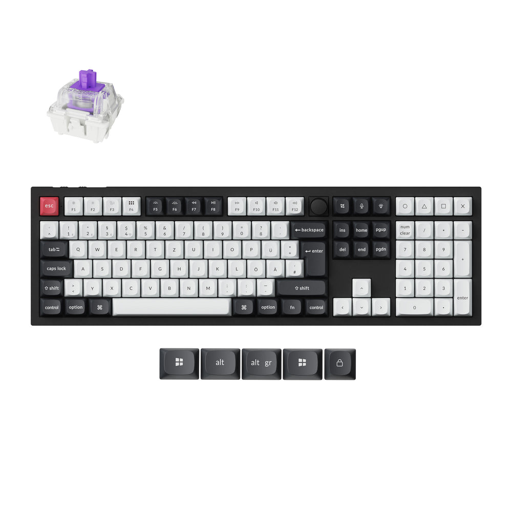 Colección de Teclados Personalizados Inalámbricos Keychron Q6 HE QMK con Diseño ISO
