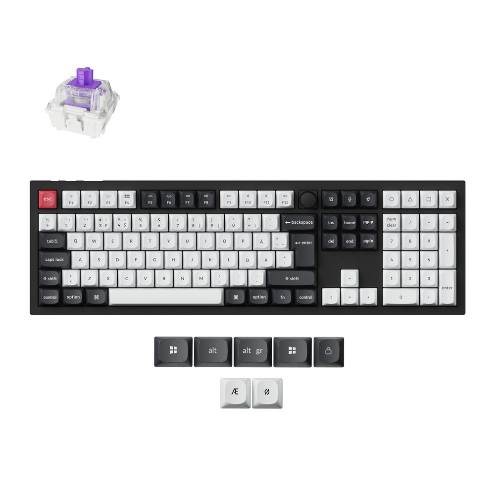 Colección de Teclados Personalizados Inalámbricos Keychron Q6 HE QMK con Diseño ISO