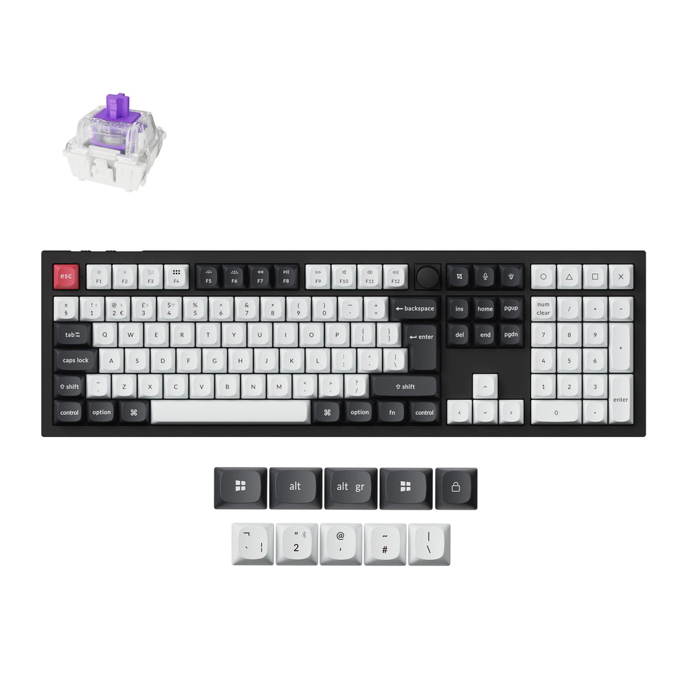 Colección de Teclados Personalizados Inalámbricos Keychron Q6 HE QMK con Diseño ISO