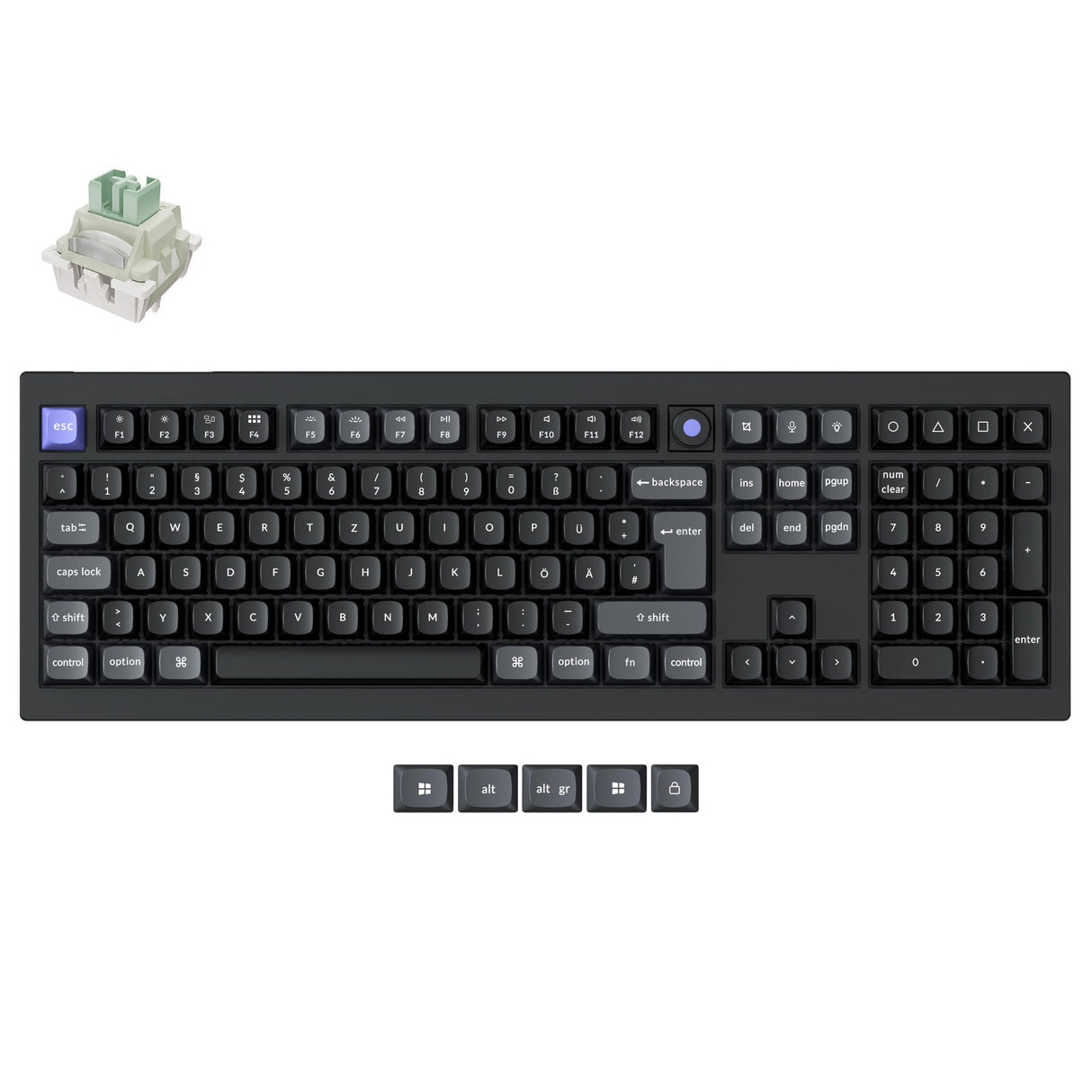 Teclado Keychron Q6 HE 8K con Switch Magnético (Distribución US ANSI)
