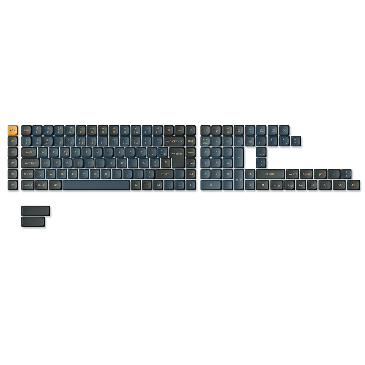 ISO Low Profile Dye-Sub PBT LSA Full Set Keycap Set