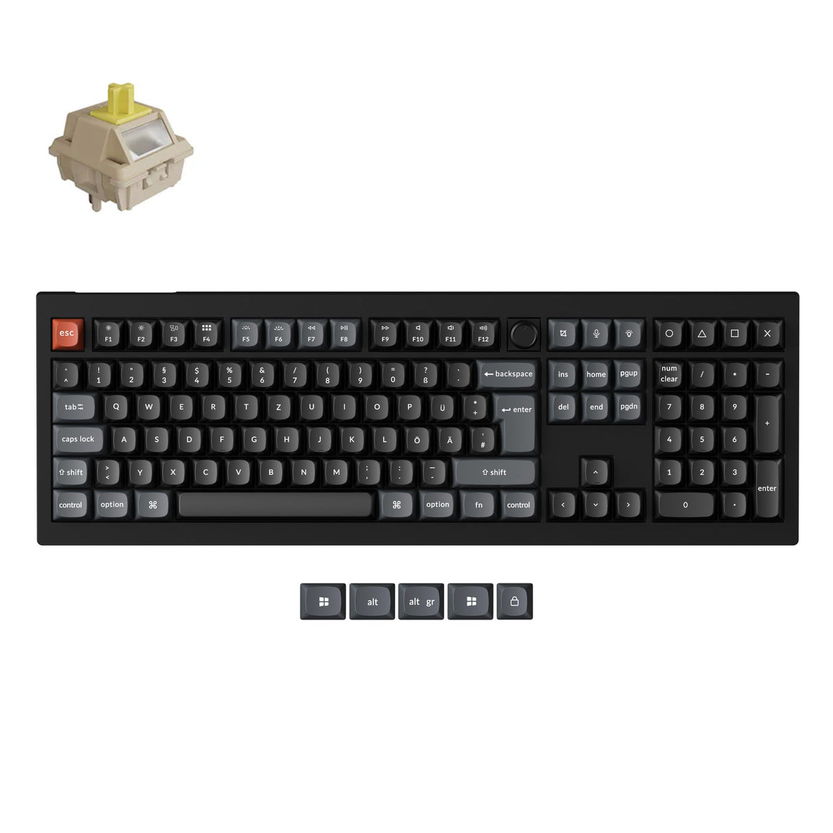 Keychron V6 Ultra 8K Teclado Mecánico Personalizado Inalámbrico Colección Distribución ISO