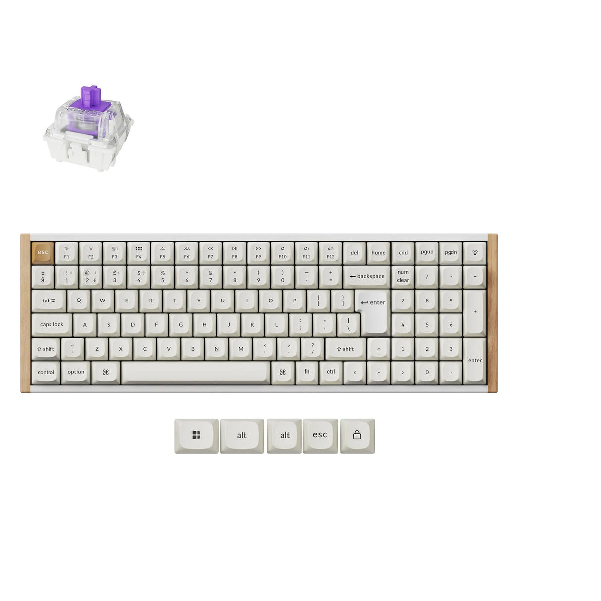 Teclado personalizado Keychron K4 HE inalámbrico con Switch magnético colección con distribución ISO