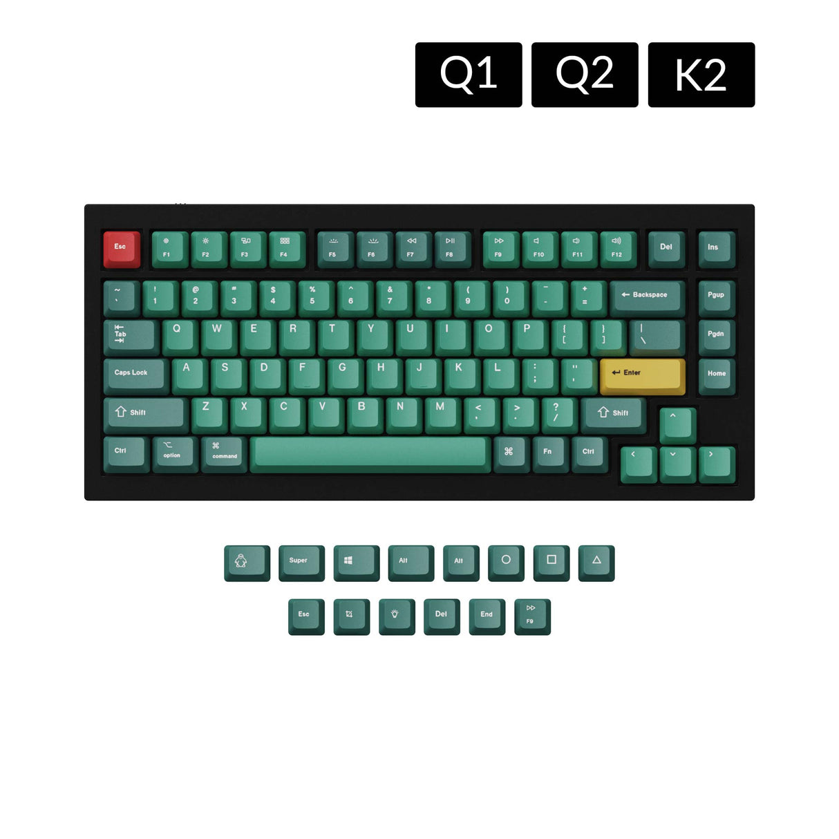 Juego de teclas OEM Dye-Sub PBT - Bosque